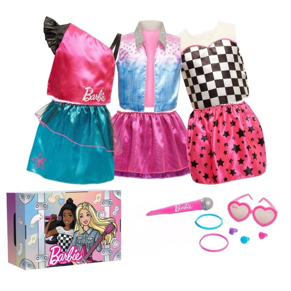 Barbie- Dress Up Trunk Set, Fashion Accessories Included, Size 4-6X, Ages 3 Up